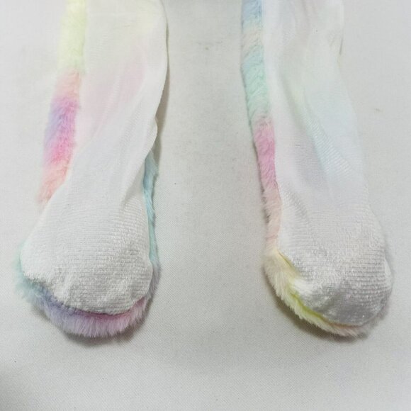 Bunny Rabbit Hat Ear Plush Toy Moving Easter Costume Colorful Rainbow Long Leg - Picture 6 of 10